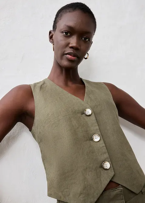 V&auml;st i rent linne, bonprix