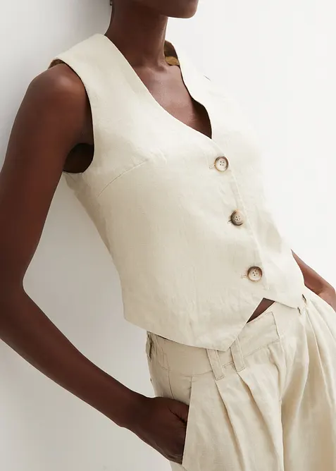 V&auml;st i rent linne, bonprix