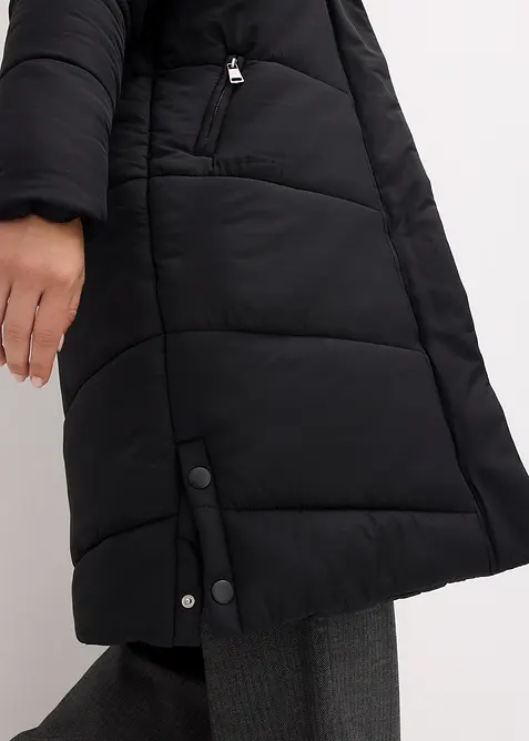 T&auml;ckkappa med teddyfodrad huva, bonprix