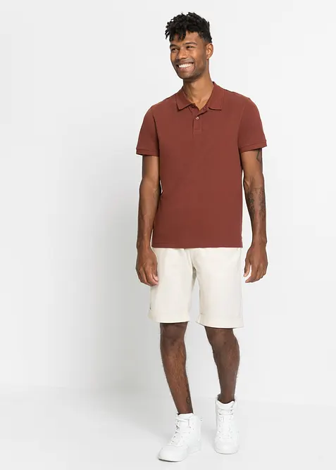 Kort&auml;rmad pik&eacute;tr&ouml;ja i bomull, bonprix