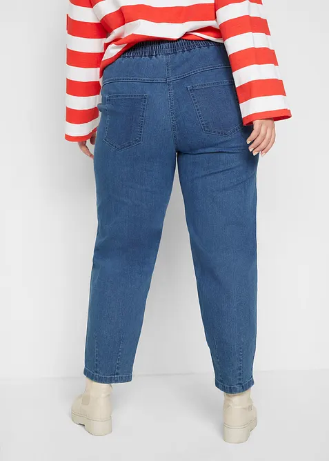 Mom Jeans High Waist, med bekv&auml;m midja, bonprix