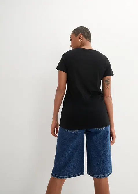 Topp i ekologisk bomull med hj&auml;rtmotiv, bonprix