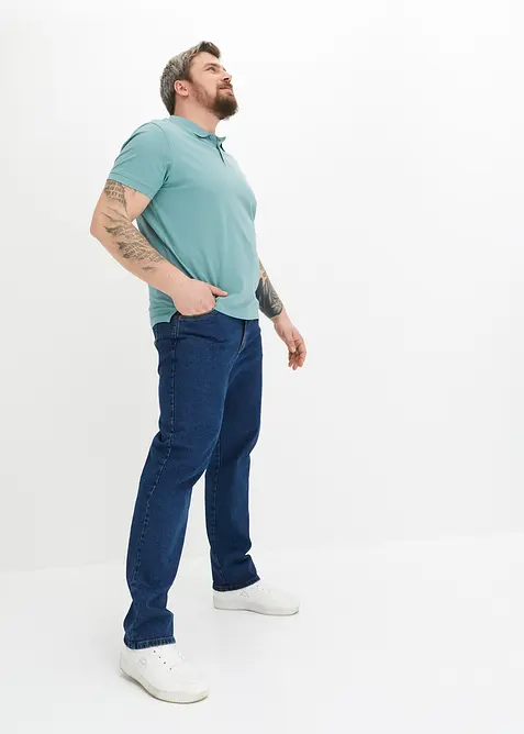 Kort&auml;rmad pik&eacute;tr&ouml;ja i bomull, bonprix