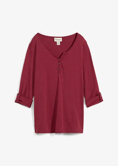 L&aring;ng&auml;rmad bomullstopp med knappsl&aring;, bonprix