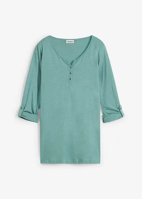 L&aring;ng&auml;rmad bomullstopp med knappsl&aring;, bonprix