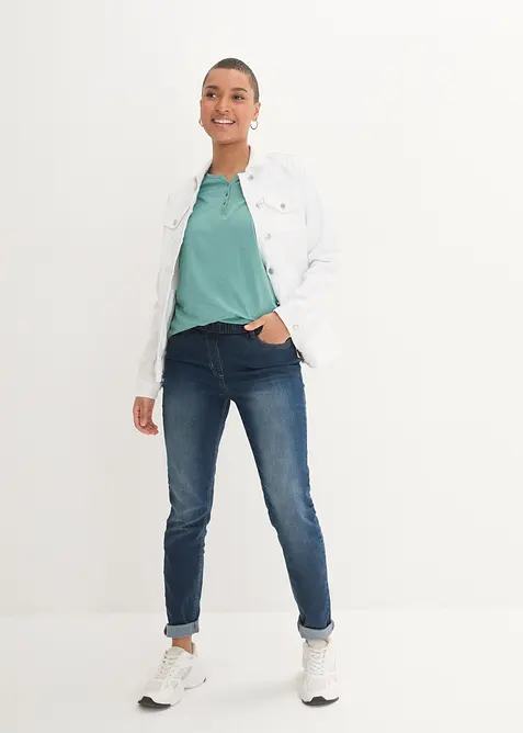 L&aring;ng&auml;rmad bomullstopp med knappsl&aring;, bonprix