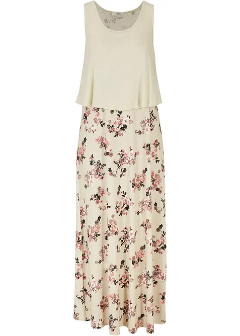 Maxikl&auml;nning i viskostrik&aring;, bonprix