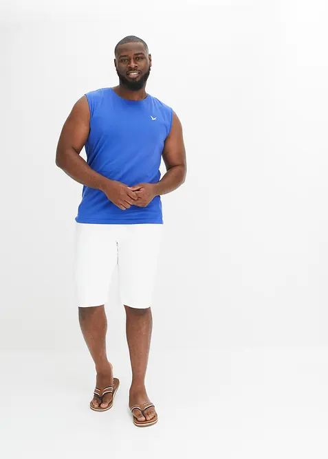 Linne med broderi, ekologisk bomull (2-pack), bonprix