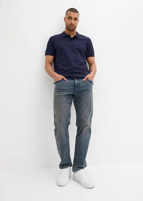 Kort&auml;rmad pik&eacute;tr&ouml;ja i bomull, bonprix