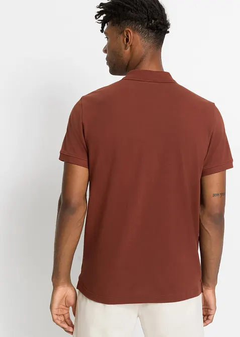 Kort&auml;rmad pik&eacute;tr&ouml;ja i bomull, bonprix