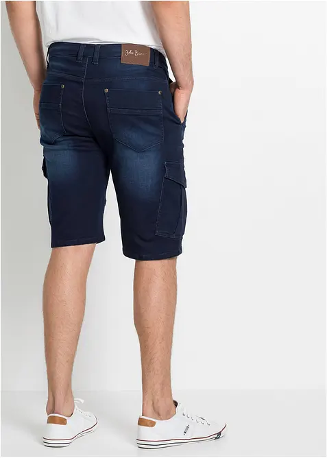 Jeansshorts i trik&aring;, Regular Fit, bonprix