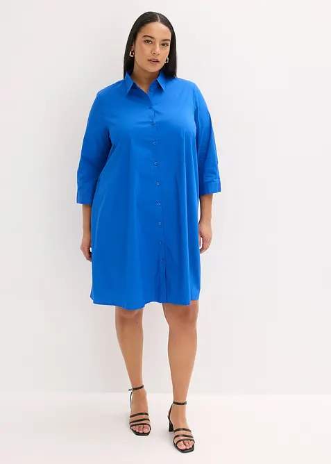 Skjortkl&auml;nning i poplin, bonprix