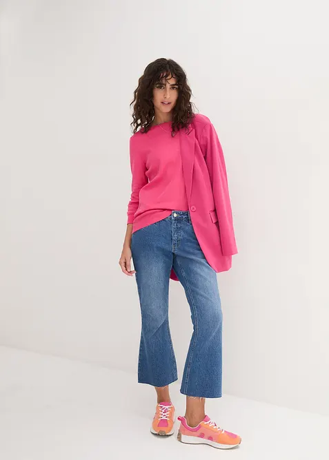 L&aring;ng&auml;rmad topp i ren ekologisk bomull, bonprix