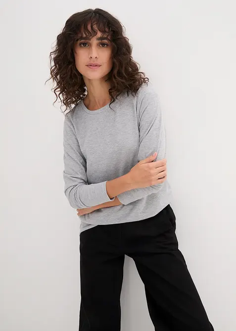 L&aring;ng topp med rund halsringning (5-pack), bonprix