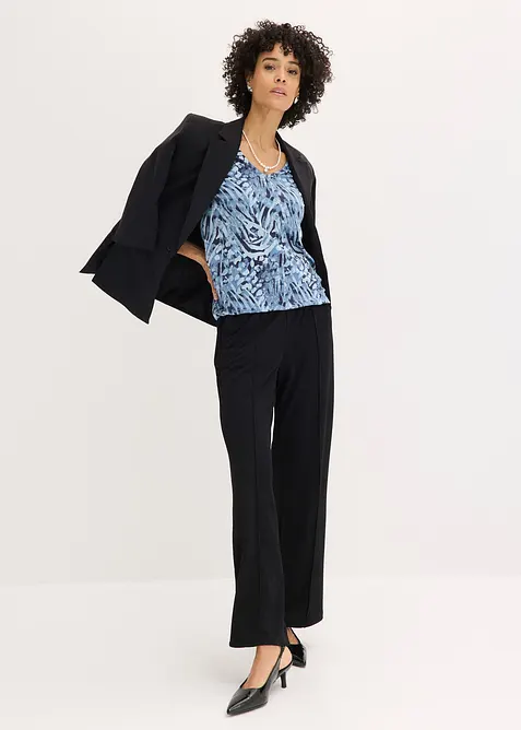 Topp med res&aring;rlinning, bonprix