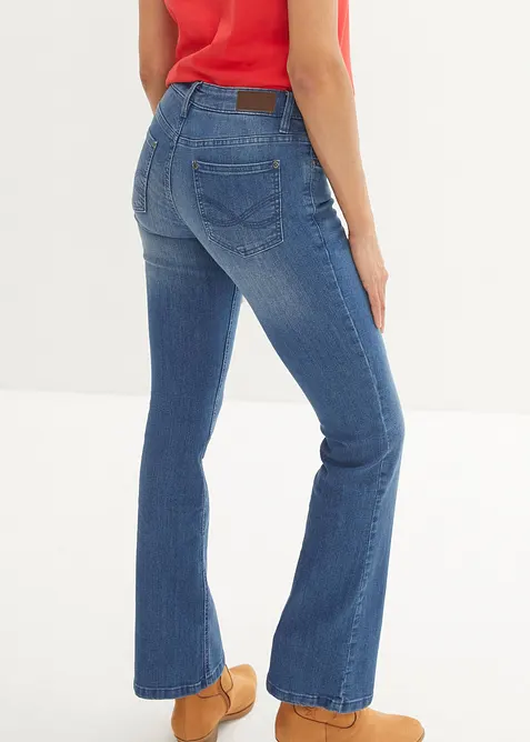 Stretch Bootcut Jeans Mid Waist, bonprix