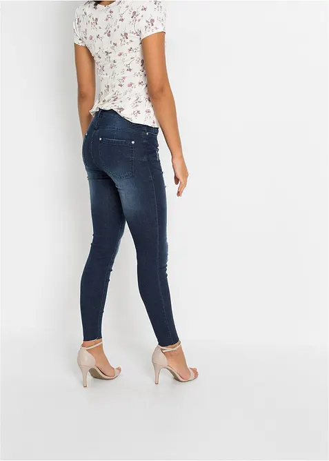 Skinny Jeans Mid Waist, kroppade, bonprix