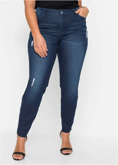 Skinny Jeans Mid Waist, kroppade, bonprix