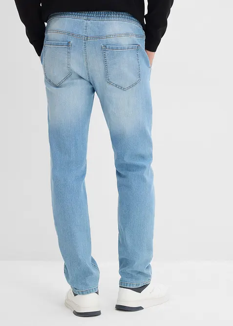 Tunna dra p&aring;-jeans med res&aring;rmidja, Regular Fit, Straight,, bonprix