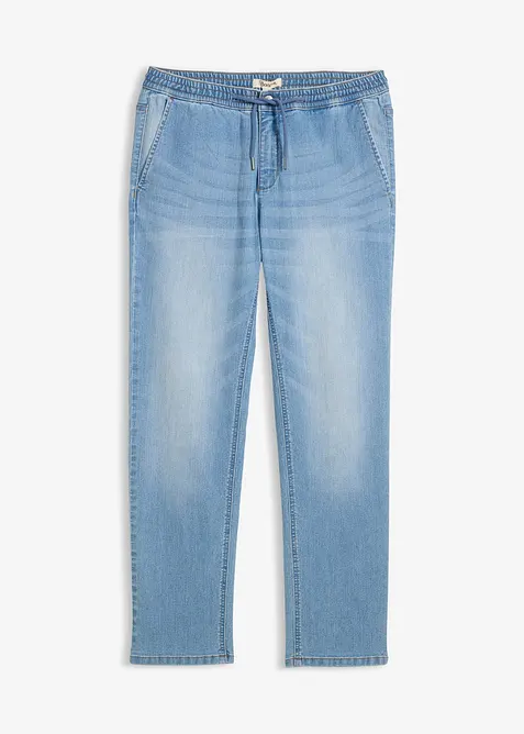 Tunna dra p&aring;-jeans med res&aring;rmidja, Regular Fit, Straight,, bonprix