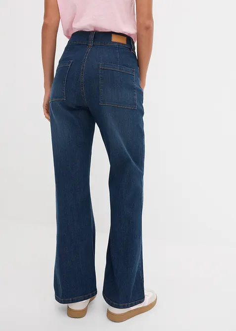 Straight Jeans High Waist, Stretch, bonprix