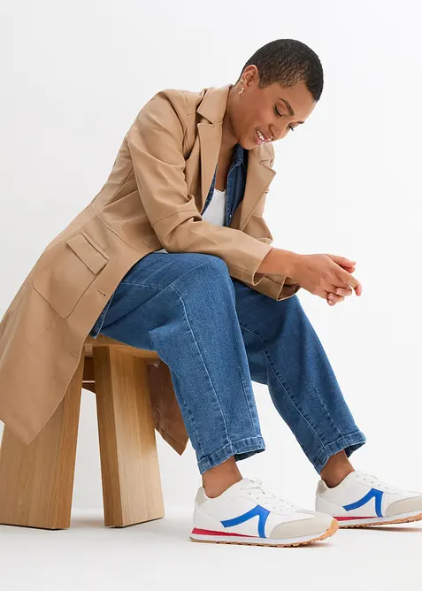 Mom Jeans High Waist, med bekv&auml;m midja, bonprix