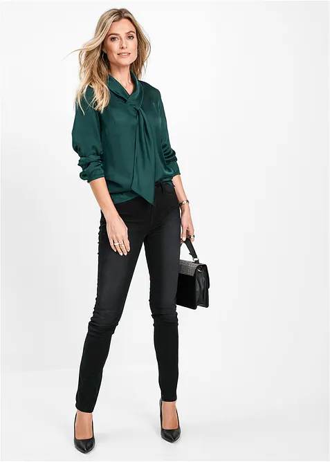 Jeans med bekv&auml;m midja, bonprix