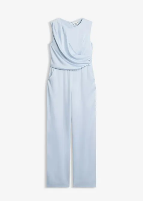 Jumpsuit i glansig satin, bonprix