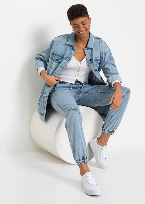 Jeggings med stretch, Mid Waist, bonprix