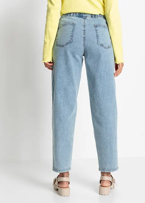 Barrel Jeans Mid Waist, med bekv&auml;m midja, bonprix