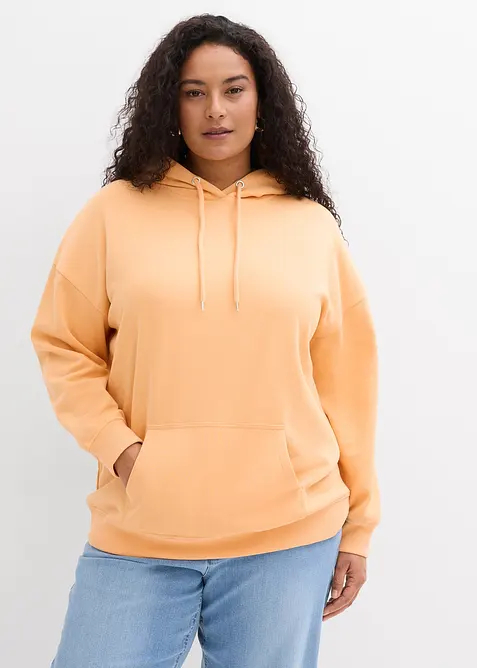 Sweatshirt i oversizemodell med huva, bonprix
