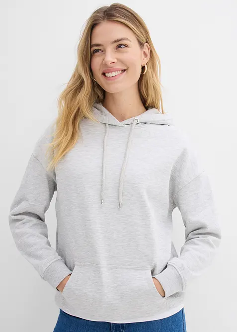Sweatshirt i oversizemodell med huva, bonprix