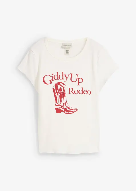 T-shirt i ren ekologisk bomull, bonprix