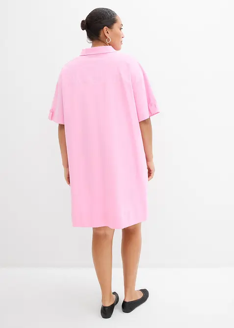 Skjortkl&auml;nning i elastiskt material av ekologisk bomull, bonprix