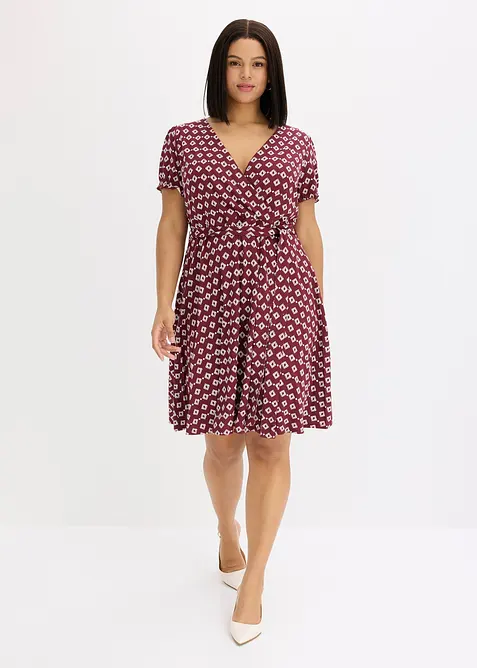 Jerseykl&auml;nning i viskosmix, bonprix