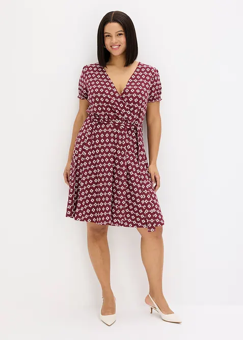 Jerseykl&auml;nning i viskosmix, bonprix