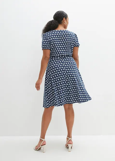 Jerseykl&auml;nning i viskosmix, bonprix