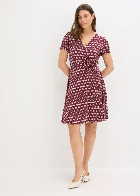 Jerseykl&auml;nning i viskosmix, bonprix