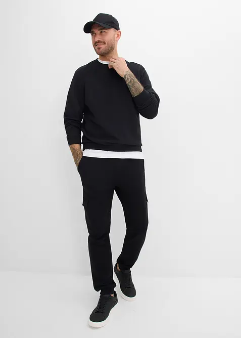 Joggingbyxa i cargomodell, av ekologisk bomull, bonprix