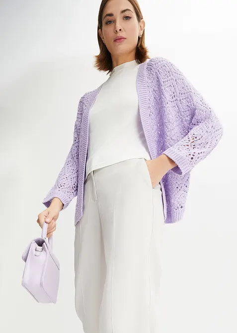 H&aring;lm&ouml;nstrad cardigan, bonprix