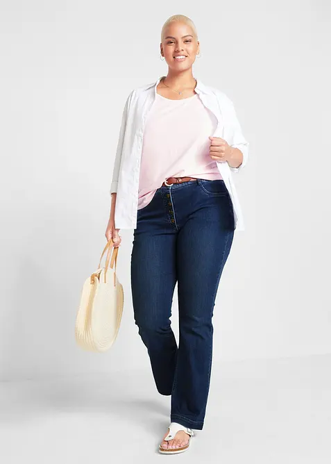 L&aring;ngt linne av bomull (5-pack), bonprix