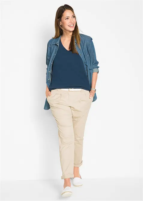 L&aring;ngt linne av bomull (5-pack), bonprix