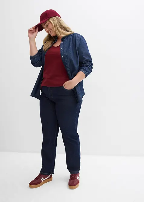 L&aring;ngt linne av bomull (5-pack), bonprix