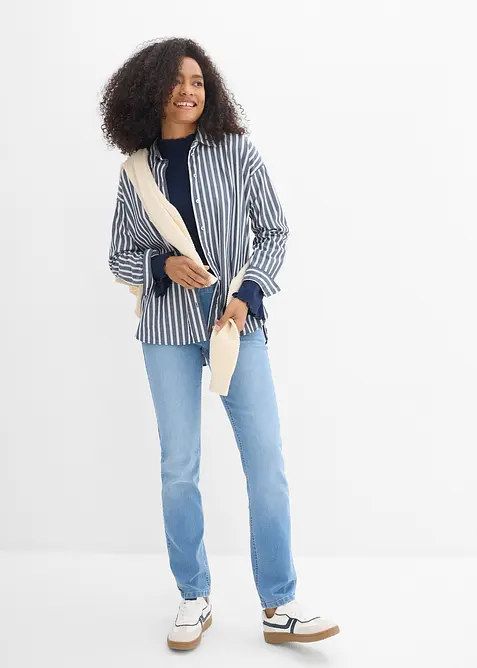 Straight Jeans Mid Waist, Stretch, bonprix