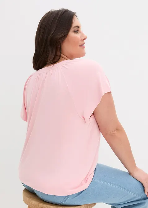 Topp av viskos, korta &auml;rmar, bonprix