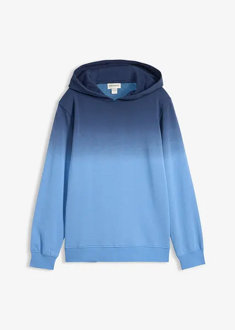 Sweatshirt med huva och olika f&auml;rgnyanser, bonprix