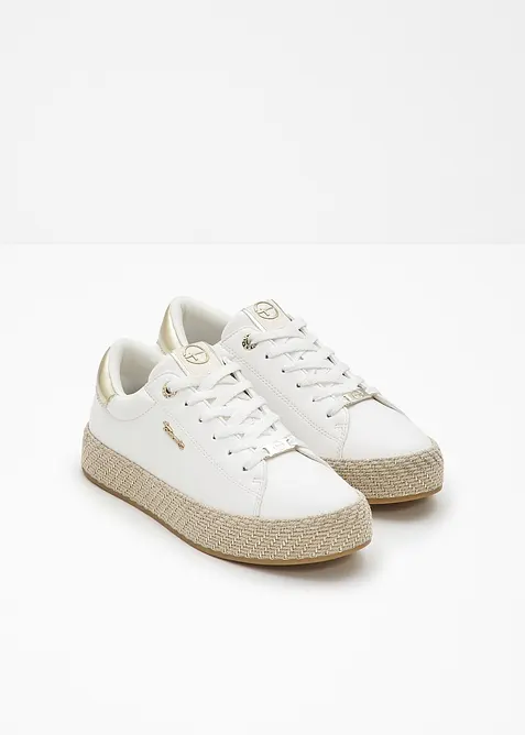 Sneakers fr&aring;n Tamaris, med sula i baststil, Tamaris