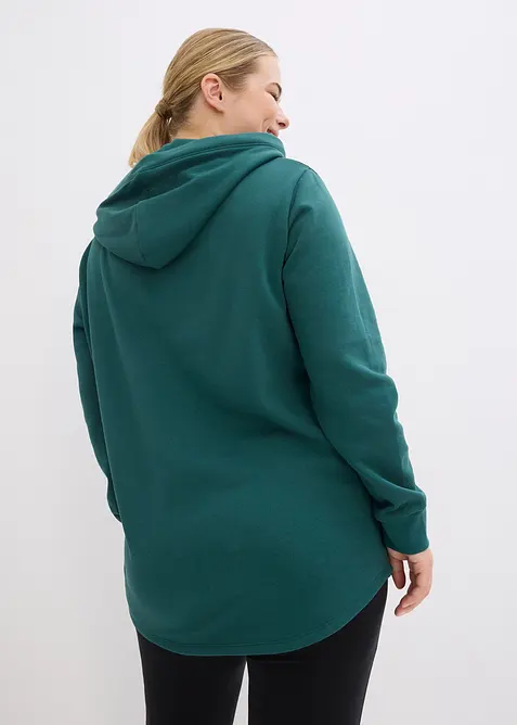 Tr&auml;ningsoverall med l&aring;ng oversizesweatshirt och leggings (2 delar), bonprix