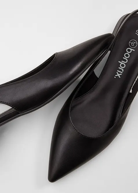 Ballerinaskor med slingback och sp&auml;nne, bonprix