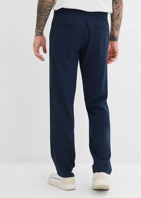 Stretchig dra p&aring;-byxa med raka ben, Relaxed Fit, bonprix